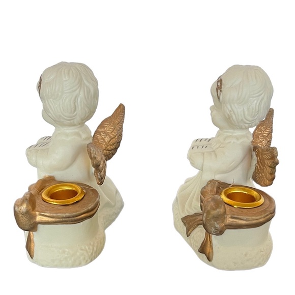 Set of 2 Angels Candle Holder - Picture 3 of 3